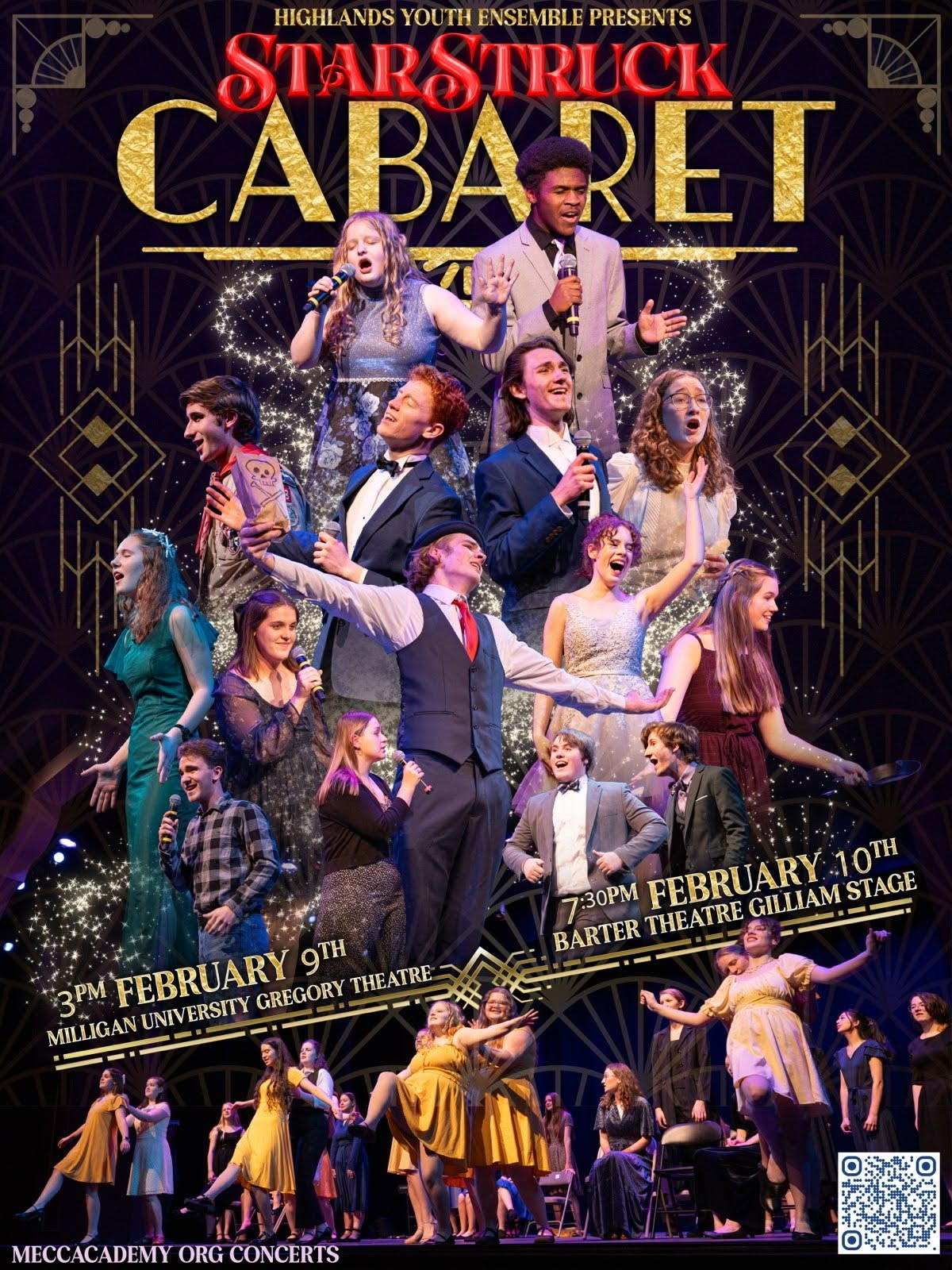 Highlands Youth Ensemble Starstruck Cabaret Poster
