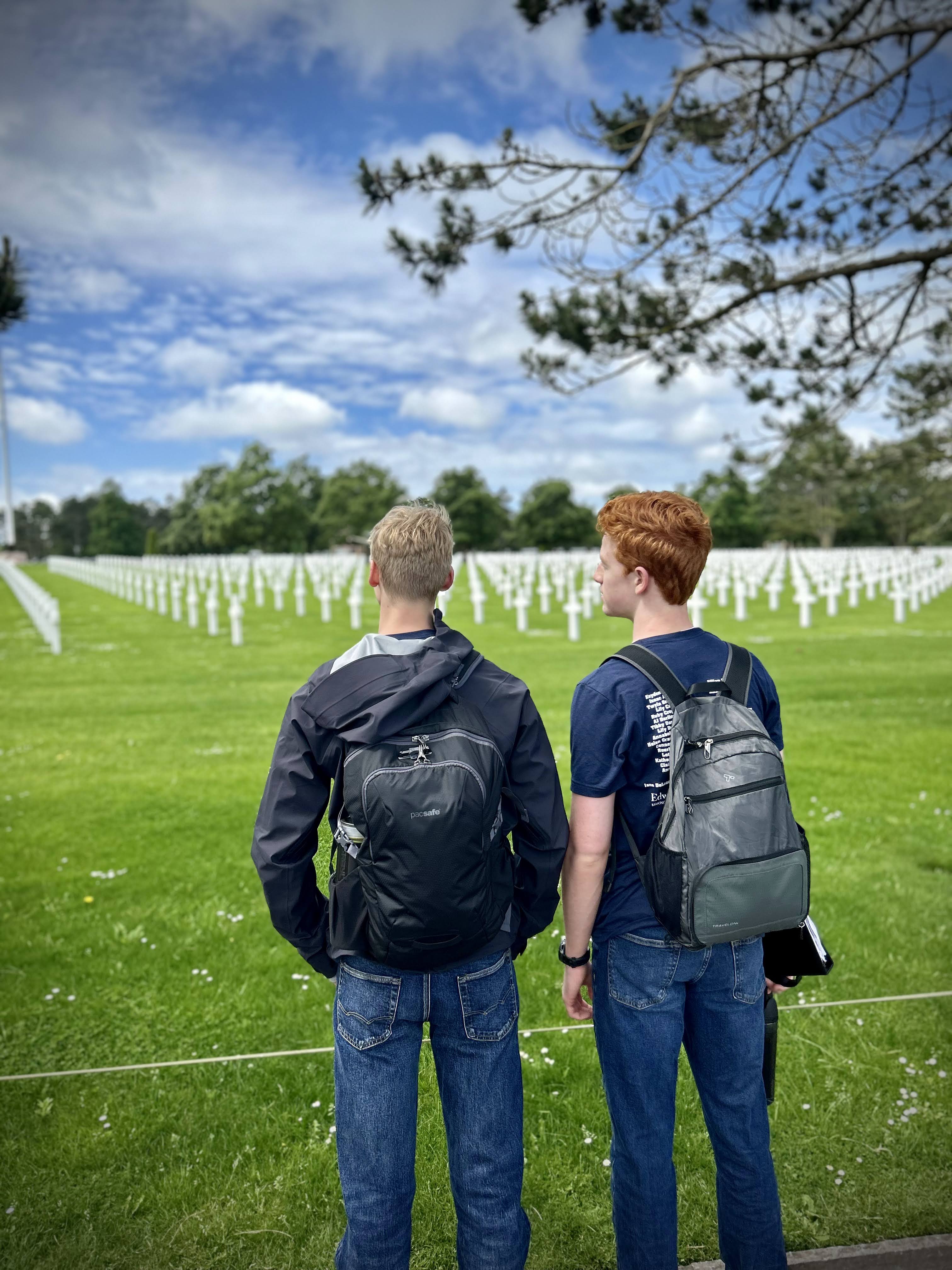 Highlands Youth Ensemble Allied Voices Tour France American Cemetery James Zajonc, A.J. Darlington