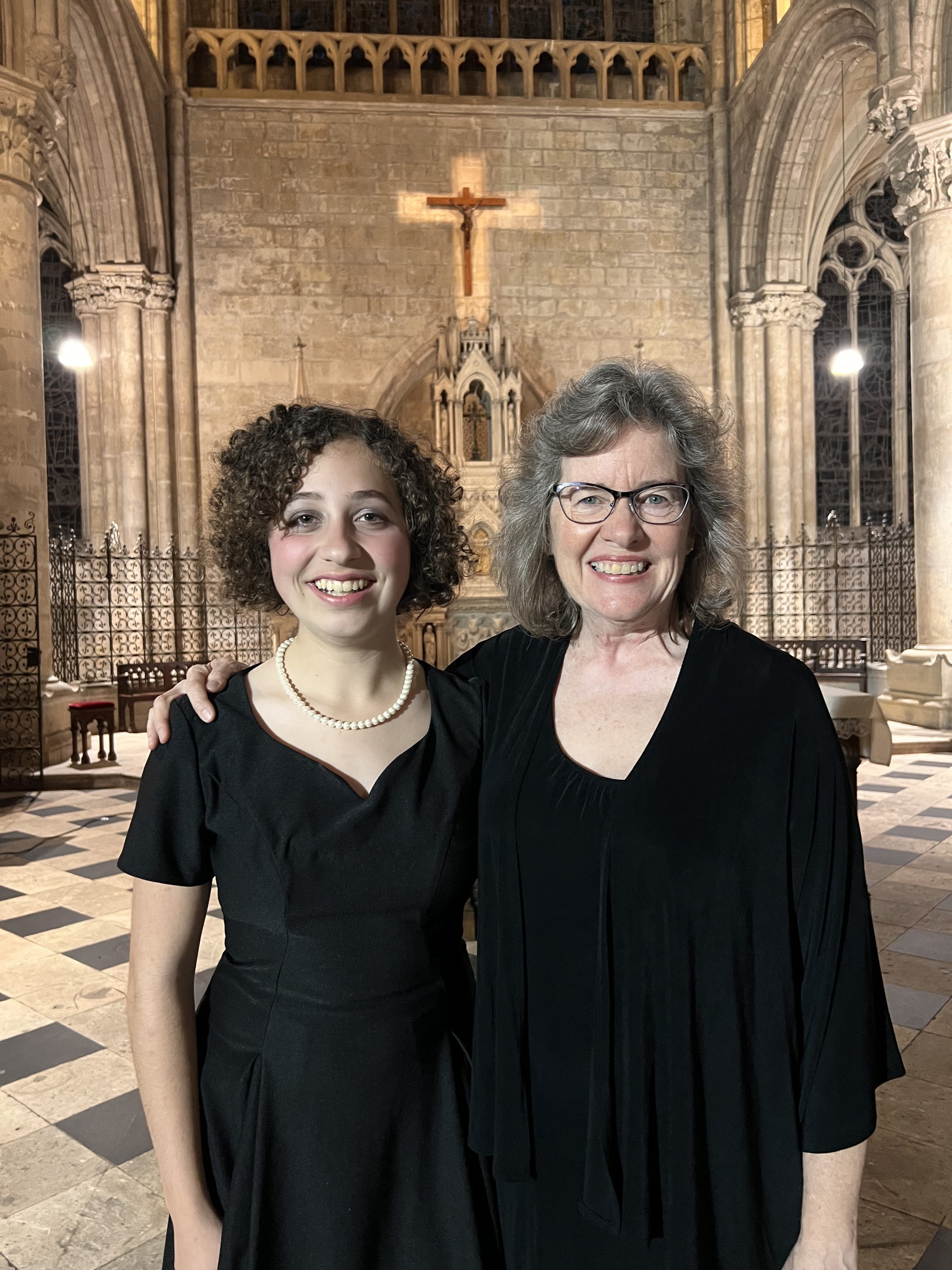Highlands Youth Ensemble Allied Voices Tour France Cathedral Isabella Setian, Jane Morison