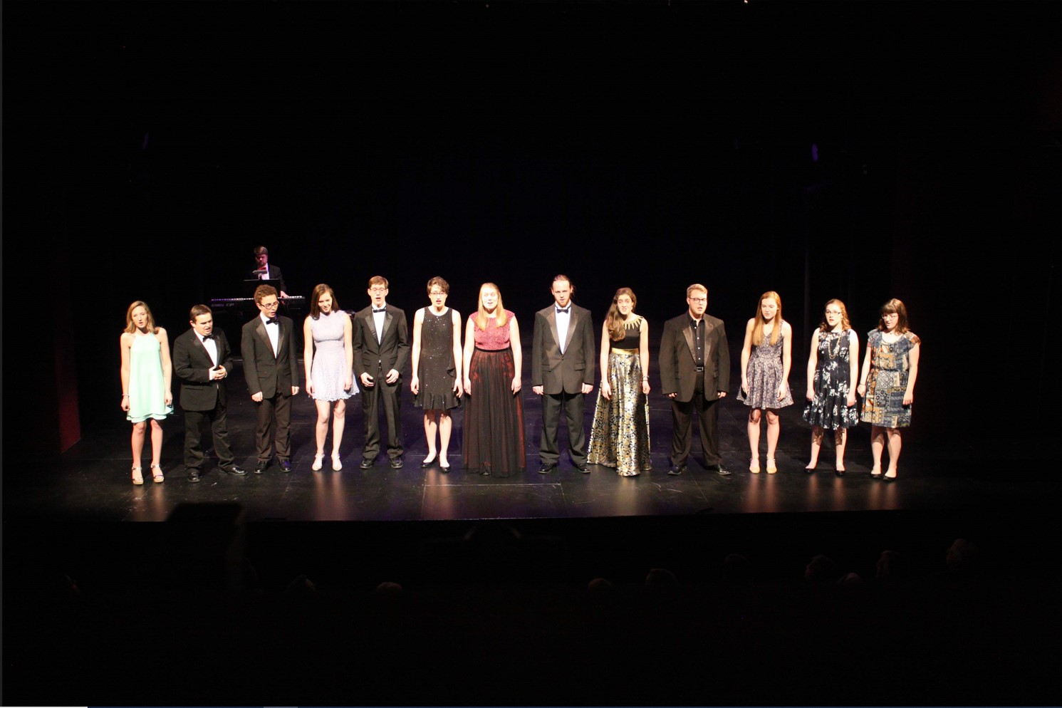 MECCA Choir Highlands Youth Ensemble Concert Seniors Jenna Stuart Natalie Hannah Lydia David