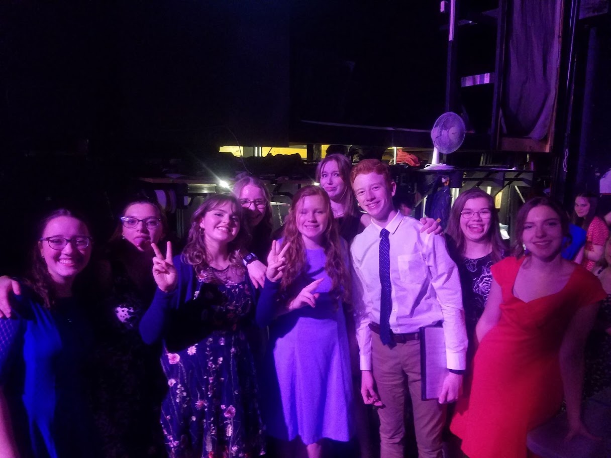 HYE Celebrate Fundraiser backstage Kyah Powers Lily Carr Emma Zajonc