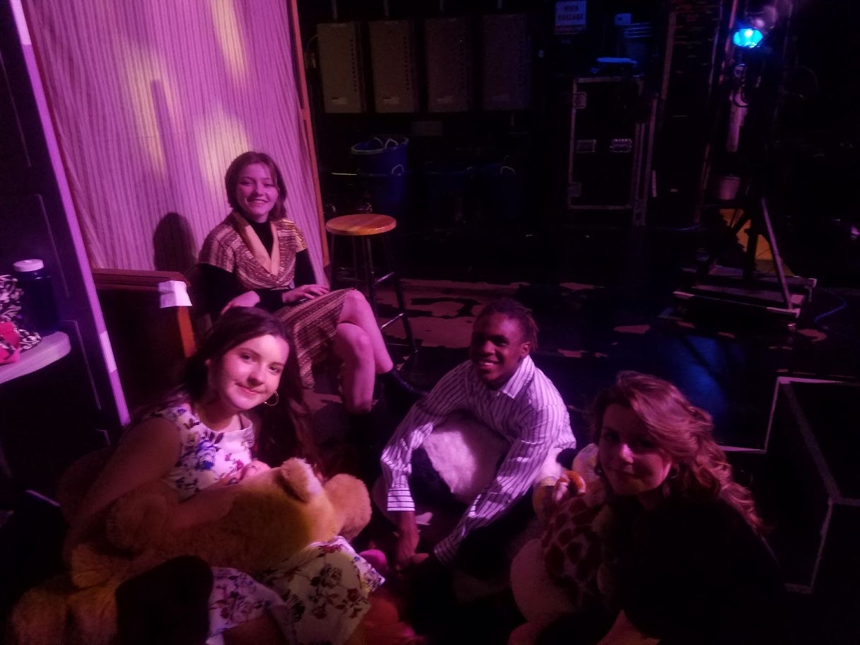 HYE Cabaret Fundraiser Backstage Juliet Barton Adam Mabry Kaden Powers Hannah Barker