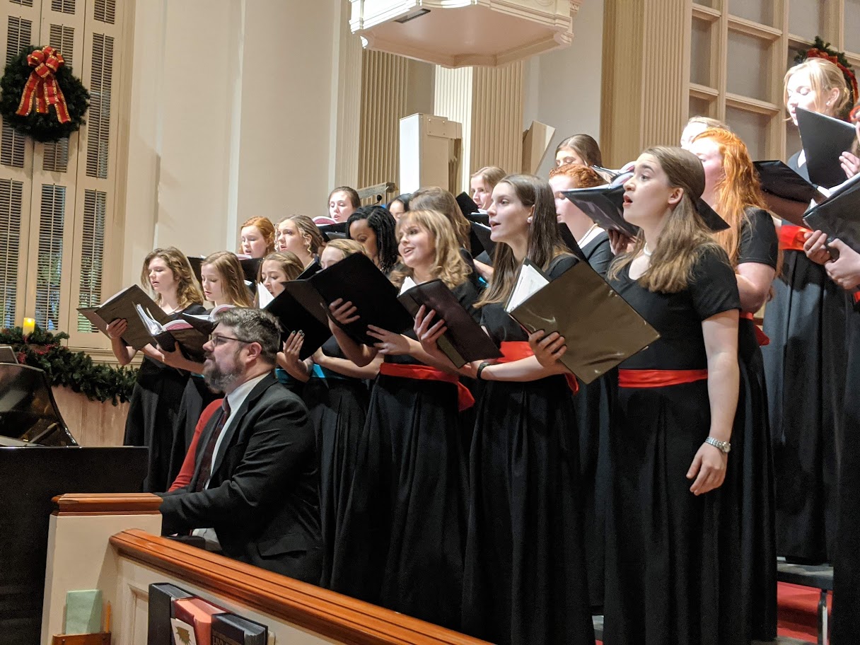 Highlands Youth Ensemble Christmas Concert Juliana Williams Sophia Richardson Emily Myers Christopher Yoder