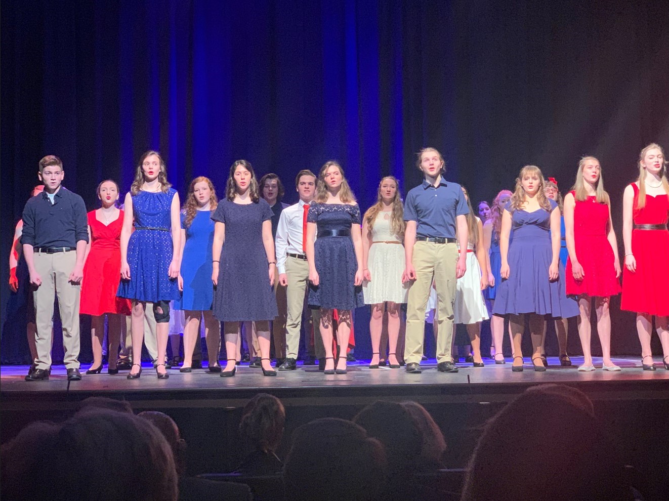 MECCA Choir Highlands Youth Ensemble USO Show Cabaret Abram Moore Kyah Powers Molly McCraw Molly McClintock Tibby Darlington Gibson Bartlett Nick Meredith Hannah Beasey Lydia Grunstra Blaise Greene Erika Christie Maggie McCraw Emma Zajonc