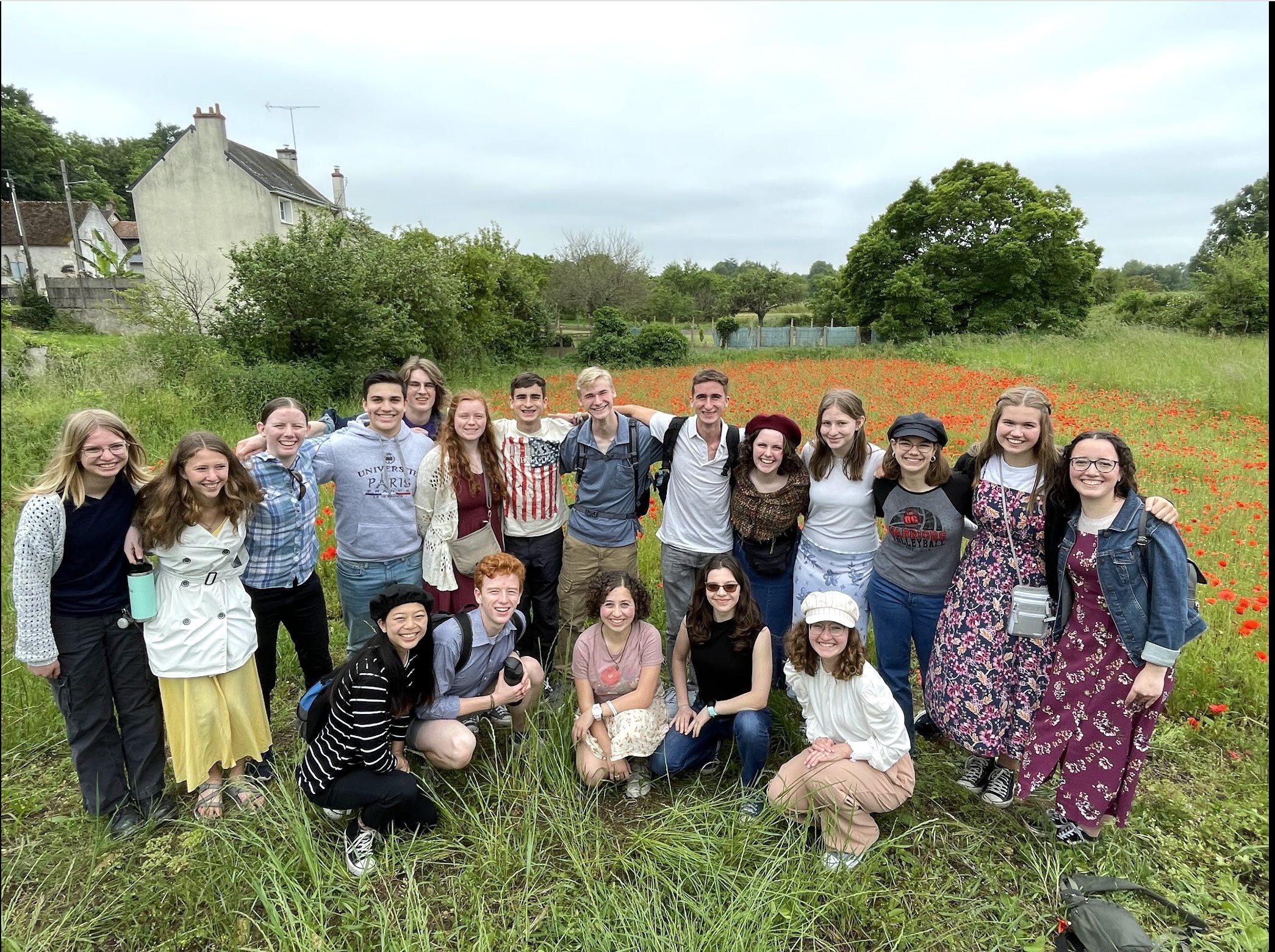 Highlands Youth Ensemble Allied Voices Tour France Winery Claire Lachniet, Annabelle Finney, Doña Youhas, Katie West, Adam Moorman, Isaac Alford, A.J. Darlington, Isabella Setian, Tibby Darlington, Christopher Preshong, James Zajonc, Timothy Preshong, Hellen Grace Gannaway, Ruby Croghan, Breda Van Wagenen, Annelise Lugo, Katherine Johnson, Jillian McCraw, Lily DeLong