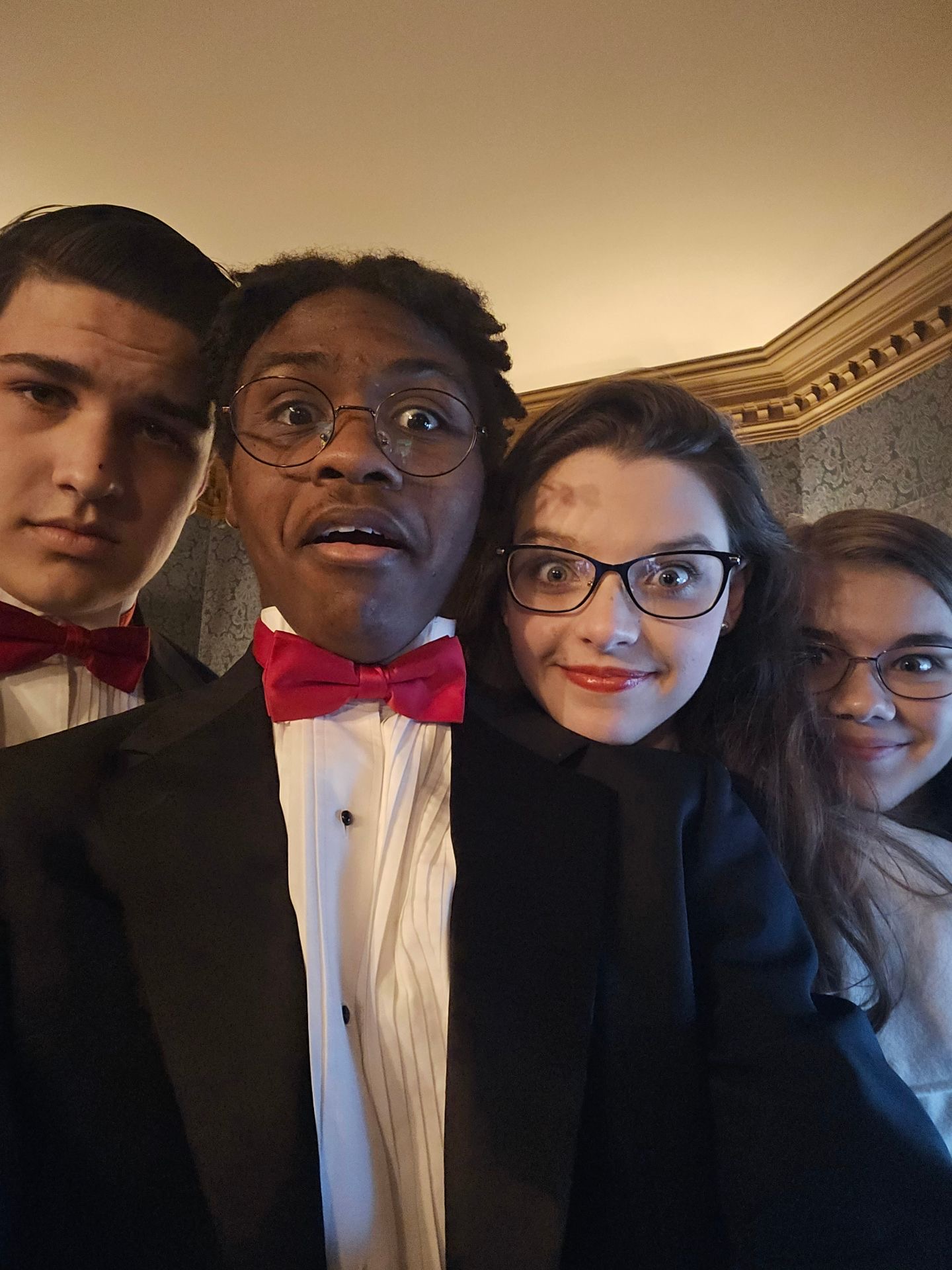 Adam Moorman, Adam Mabry, Helen Grace Gannaway, Katherine Johnson Highlands Youth Ensemble Biltmore Estate Christmas